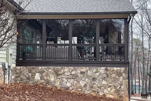 Custom Removable Acrylic Panel For Screened Porch | Canton Georgia